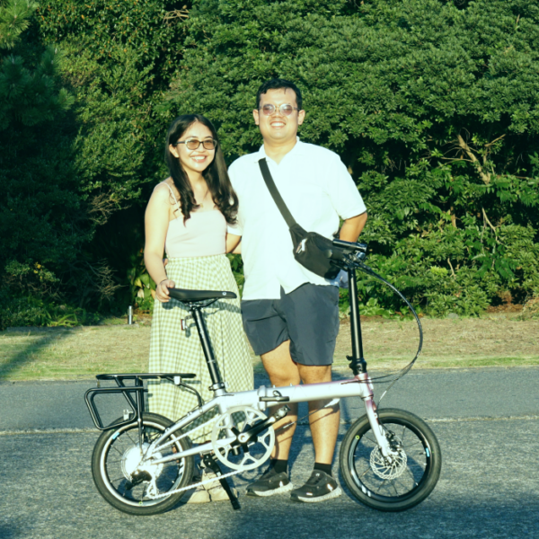 桜カラーのDAHON K9Xを求めて、フィリピンからご来店いただきました！